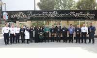 The setup of the largest Mokeb (service tent) on Arbaeen Day